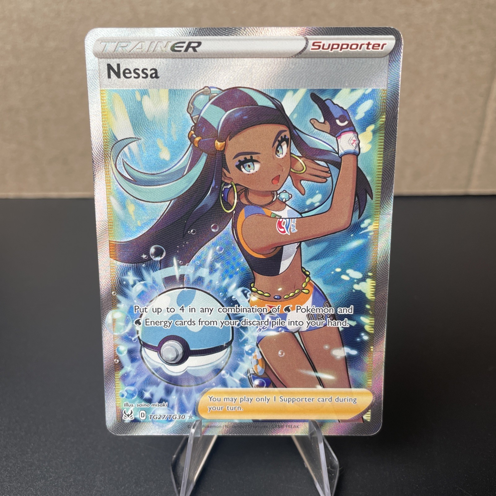 Pokémon TCG Nessa TG27/TG30 Lost Origin Trainer Gallery Full Art Ultra Rare NM