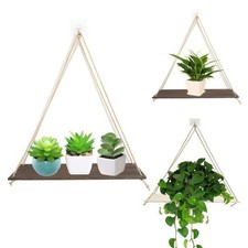 Space Saving Wall Shelf Perfect for Books and Plants Display
