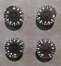 New Les Paul Knobs Black Speed Knobs 4 Knurled Split Shaft