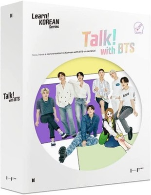 Talk! With BTS (Global edition) | 2-Book Set (without Motipen) | Korean Learning