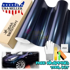 Galaxy Dust Matte Midnight Blue Metallic Car Sticker Decal Vinyl Wrap Sheet Film
