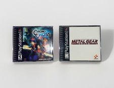 Chrono Cross & Metal Gear Solid PlayStation 1 Squaresoft Konami 2 Game Lot CIB