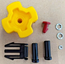 New Peg Perego Parts Kit Includes Wheel Driver, Hood Hasp & Lock, Washers & Tool