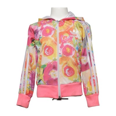 Adidas, Kapuzenpullover, Größe: 104, Mehrfarbig, Polyester, Blumen, Mädchen #Hgq