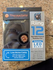 Thermaltake Riing 12 Blue LED 120mm High Static Pressure Radiator PC Case Fan