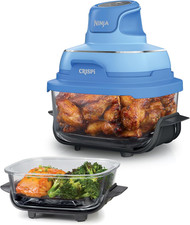 Ninja Crispi Glass Air Fryer, 4-In-1, Cobalt, FN101BL2 | Max Crisp, Bake, Air Fr