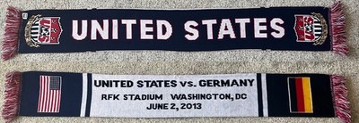 United States (Centennial) vs Germany (June 2, 2013 - DC) Soccer Scarf