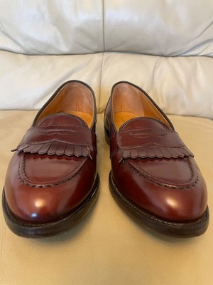 Mens Brown Mark Shale Rare Vintage Kiltie Loafers 10.5 Excellent Condition