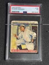 1933 Goudey - #188 Rogers Hornsby- PSA 1