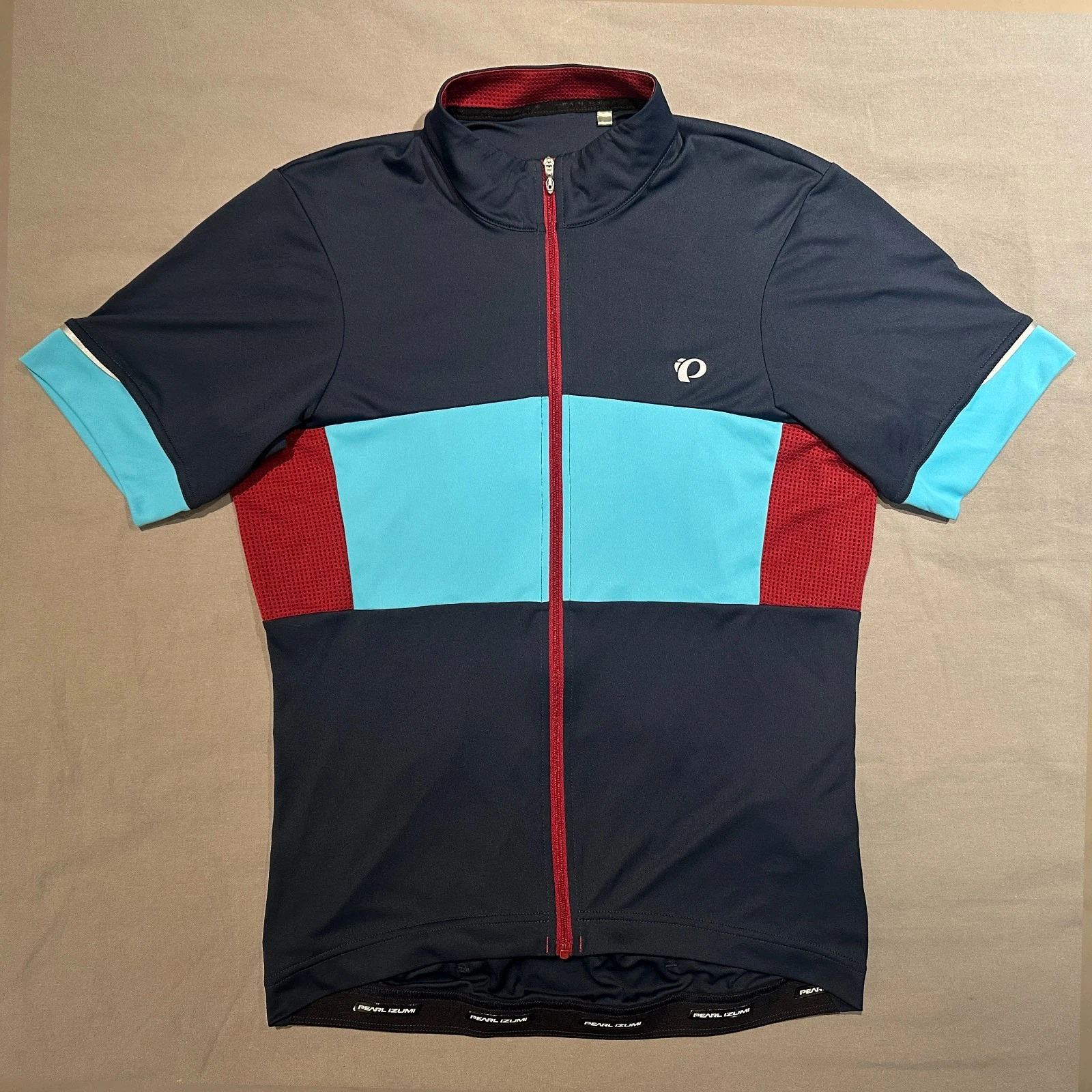 Pearl Izumi Elite Cycling Jersey Navy Blue Mens Medium Full Zip