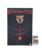 Wishmaster Composer Harry Manfredini Autographed Horror Movie Poster Signed JSA