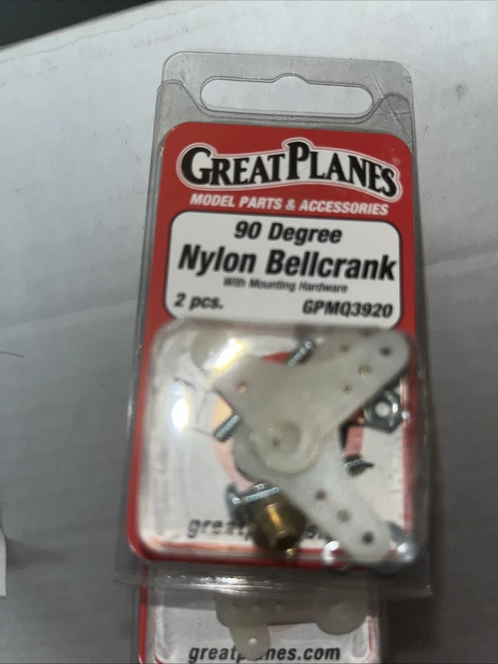 Lot of 8 Great Planes GPMQ3920 Nylon Bellcrank • - Image 2 of 2