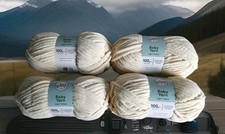 4x So Crafty Baby Yarn, Light Yellow, 100g (Approx) In Each Ball, New, Aldi
