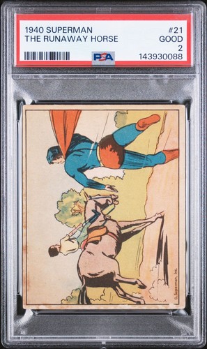 1940 Gum Inc Superman #21 The Runaway Horse