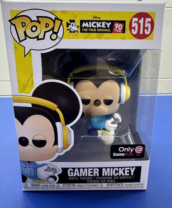 Funko Pop! Disney Gamer Mickey #515 GameStop Exclusive Vaulted Figure