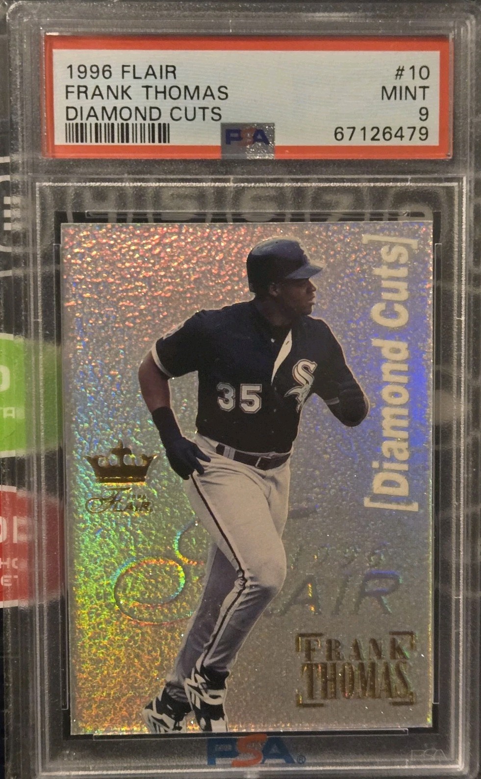 1996 Flair Diamond Cuts Frank Thomas #10 PSA 9