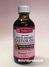 Aceite de Ricino Puro   Prensado en Frio Botella de Vidrio Castor Oil 100 Pure