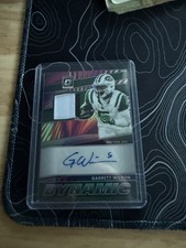 2025 Panini Donruss Optic Dynamic Patch Auto Garrett Wilson /35 - NY Jets
