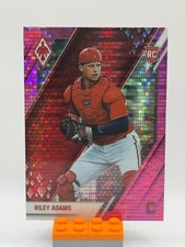 Riley Adams 2022 Panini Chronicles #14 Phoenix Pink Pulsar Washington Nationals