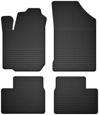 Gummifußmatten für: Toyota Prius II (bj. 2003-2010) Schwarz Automatten 4-tlg set