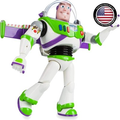 Interactive Buzz Lightyear Action Figure - Wing Release & Laser Effects Included