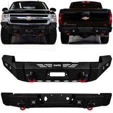 Fits 2007-2010 Chevy Silverado 2500 3500 Front Or Rear Bumper W Led Lights Fits 2007-2010 Chevy Silverado 2500 3500 Front Or Rear Bumper W Led Lights