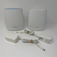 Netgear Orbi AC2200 Mesh WiFi System RBR20 Router  RBS20 Satellite w/ Power