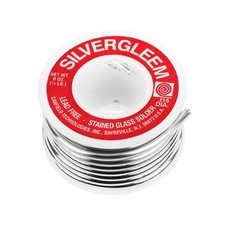Lead-Free Silver Solder Wire for Stained Glass Jewelry Making - 1/2 lb Spool