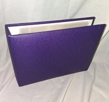 6" x 6" Purple Scrapbook Binder, Includes Pages 9" x 6.75" x 2" Never Used