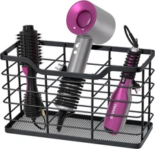 HappyHapi Hair Dryer Holder Tool Organizer, Antirust Wall Mount Purple 