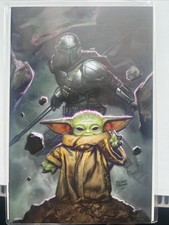 Star Wars The Mandalorian #4 - Ryan Brown Virgin Variant - Marvel 2023