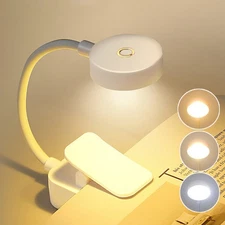 Rechargeable Book Reading Light - Adjustable Brightness 3 Color Temperatures