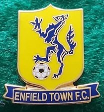 Enfield Town FC Enamel Badge - LONDON  NON-LEAGUE 
