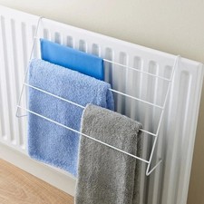 4 Bar Radiator Airer Dryer Clothes Drying Rack Rail Indoor Hanging Towel Holder