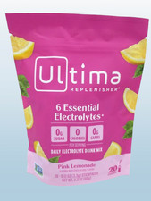ULTIMA REPLENISHER DAILY ELECTROLYTE DRINK MIX PINK LEMONADE 20 STICKPACK 2028.