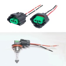 2PCS H8 H11 880 881 Female Adapters Wiring Harness Sockets, Fog Light Connector,