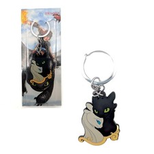 How to Train Your Dragon - Light Fury Toothless 1" Keychain NEW Charm Pendant