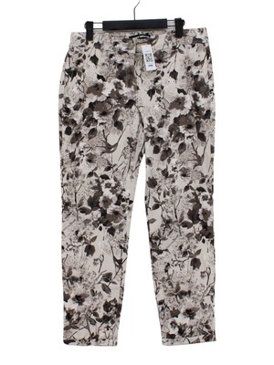 Gerry Weber Damen Hose L creme geblümt 100% andere gerade Chino