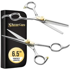 Professional Barber Kit/Salon Haircut Scissors Cutting Set - 6.5"-Straight Ed...