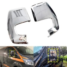 2x Silber Chrom Spiegelkappe Gehäuse für Ford Tourneo Custom V362 Bus F3 2012-20