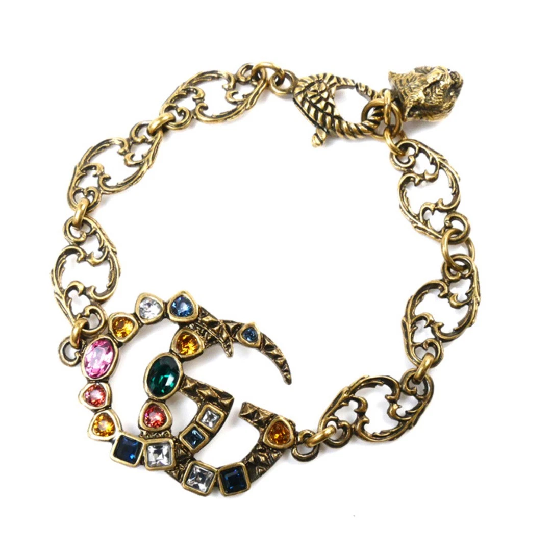 Bracciale Gucci Metallo GG Multicolore 530532 I7486 18 1g 17 19 5cm Usato0