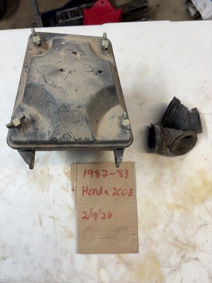 #ad Honda 200e atc factory Airbox with carb boots $125.00