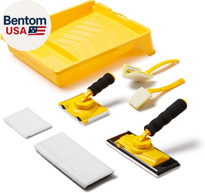Paint Edger Tool Kit, 9 Inch Paint Pad Set, 7 PCS Paint Edger with Trim, Touch-U