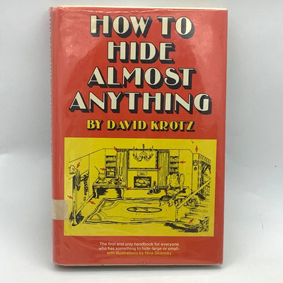 How to Hide Almost Anything 1975 by David Krotz Hardcover Prepper Ideas