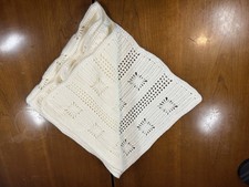 Handmade Crafted Crocheted Baby Blanket/ Afghan/Lap Blanket 34x36 Approximately