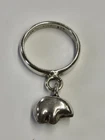 Vintage Taxco .925 Sterling Silver Bear Charm Ring Size 7