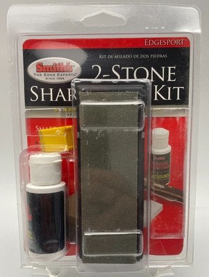 Smith's Edgesport 2-Stone Sharpening Kit SK2 Arkansas Knife Sharpener Stone