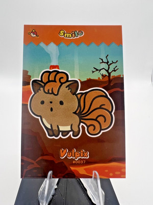Vulpix #37 - Cracked Ice Holo - Smile Card Database- Pokemon