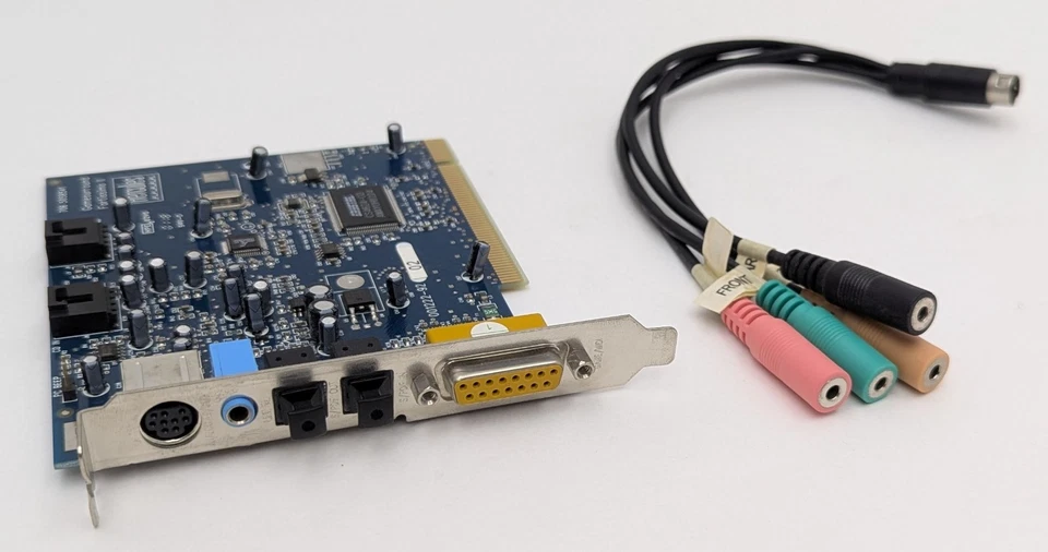 Hercules Gamesurround Fortissimo II Crystal CS4624-CQ PCI Sound Card w/ Cables - Image 2 of 4