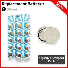 10-50Pcs AG13 LR44 A76 357 357A LR1154 SR1154 SR44 1.5V Button Battery Coin Cell